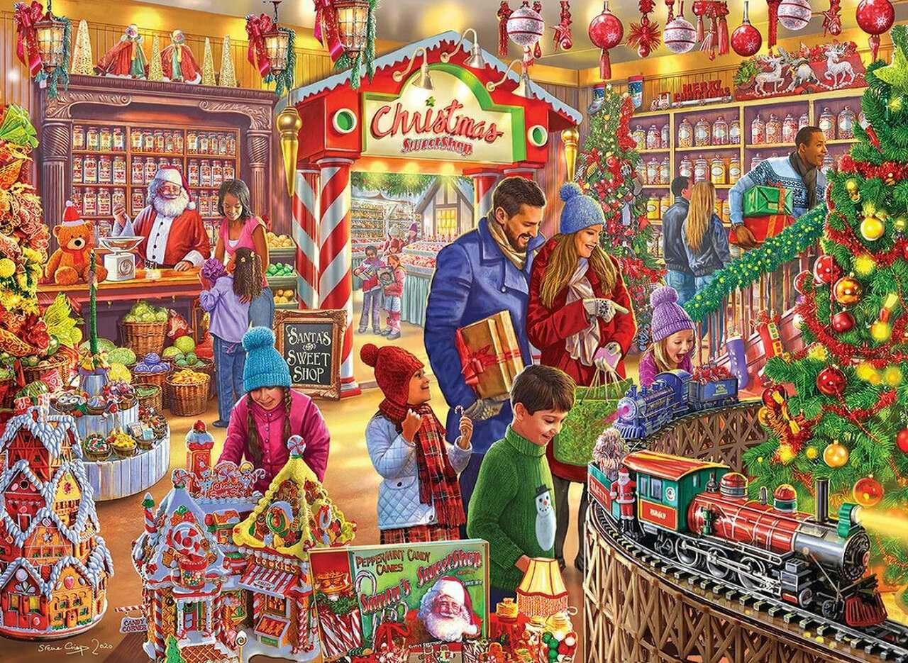 Świąteczny sklep ze słodyczami puzzle online