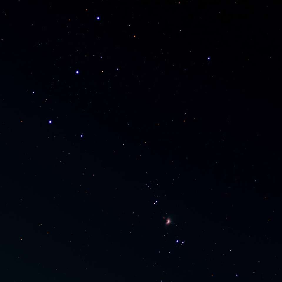 gwiazdy na niebie w porze nocnej puzzle online