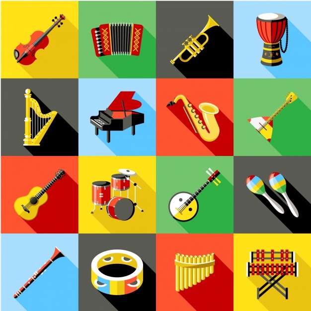 Instrumenty muzyczne. puzzle online