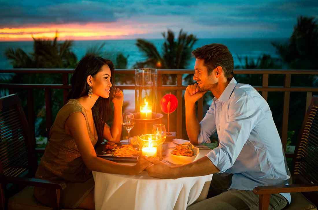 Romantyczna kolacja puzzle online