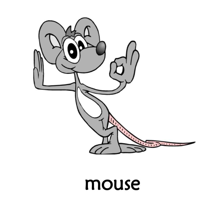 Mysz angielski puzzle online