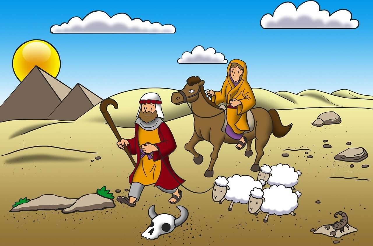 Abraham opuszcza swoją ziemię puzzle online