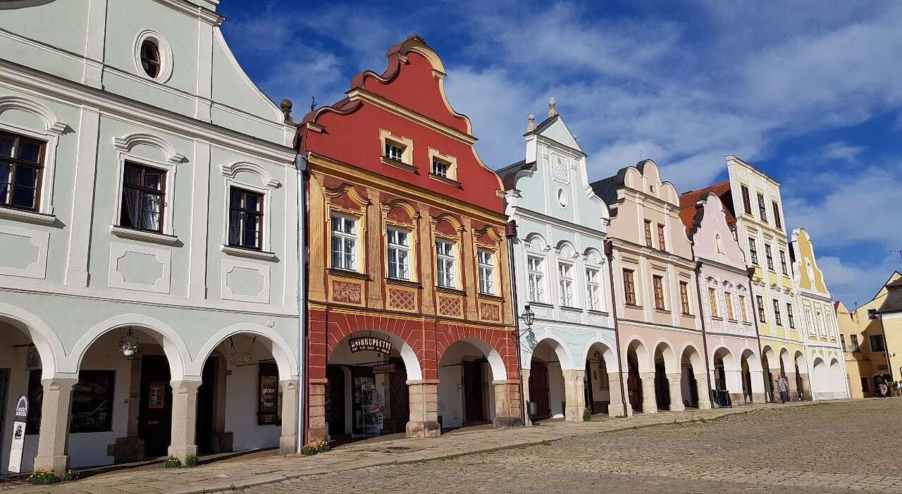 Miasto Telc w Czechach puzzle online