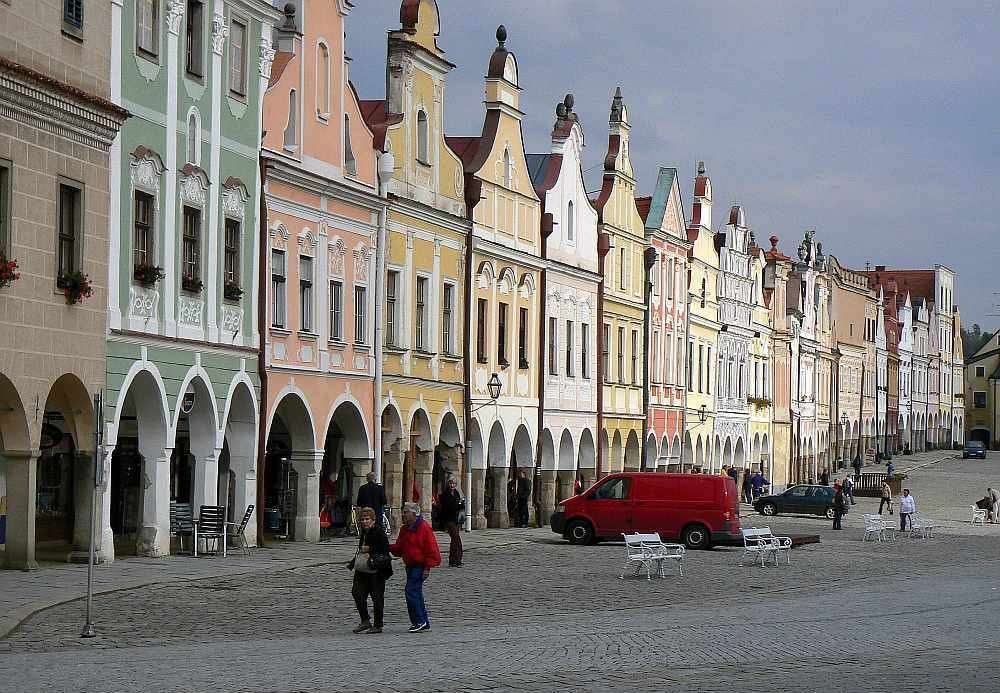 Miasto Telc w Czechach puzzle online