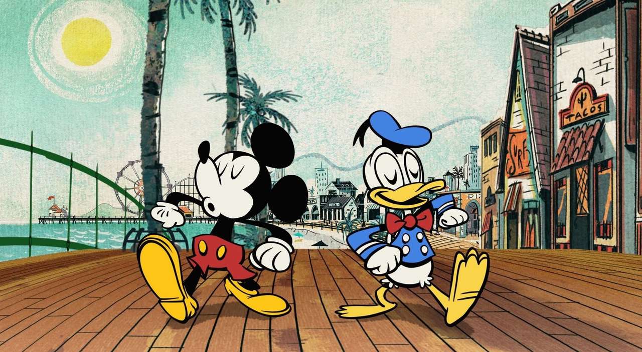 Mickey i Donald puzzle online