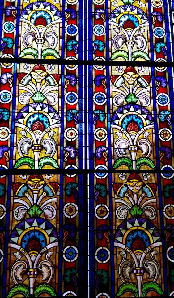 Pilsen Glasfenster Synagoge Tschechei Puzzle