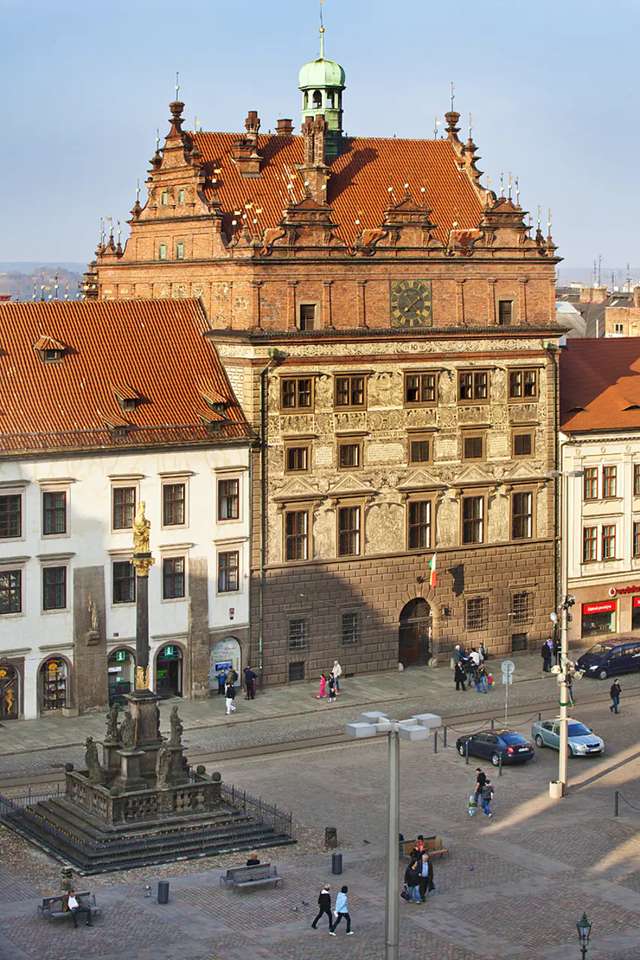 Miasto Pilzno w Czechach puzzle online