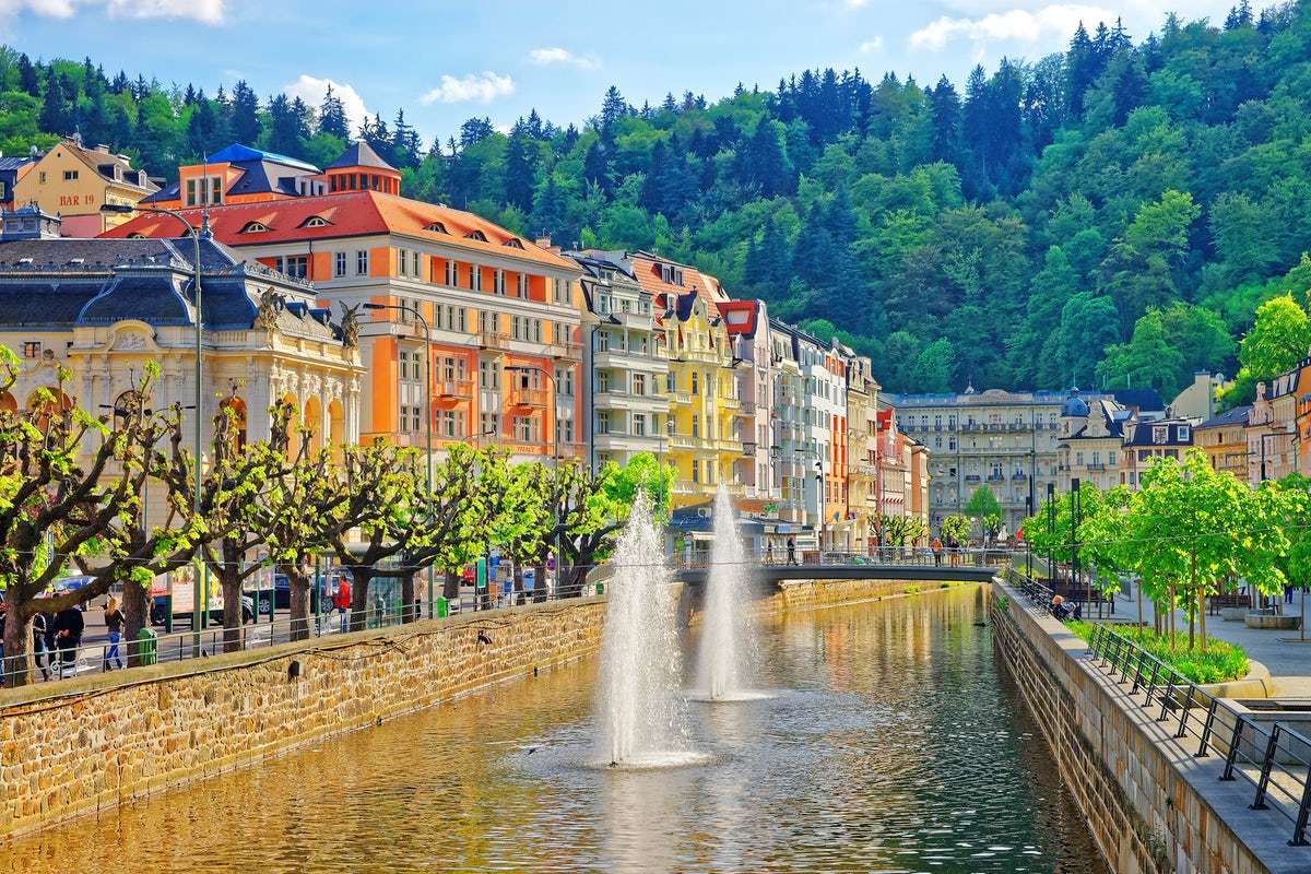 Karlovy Vary Spa nella Repubblica Ceca puzzle