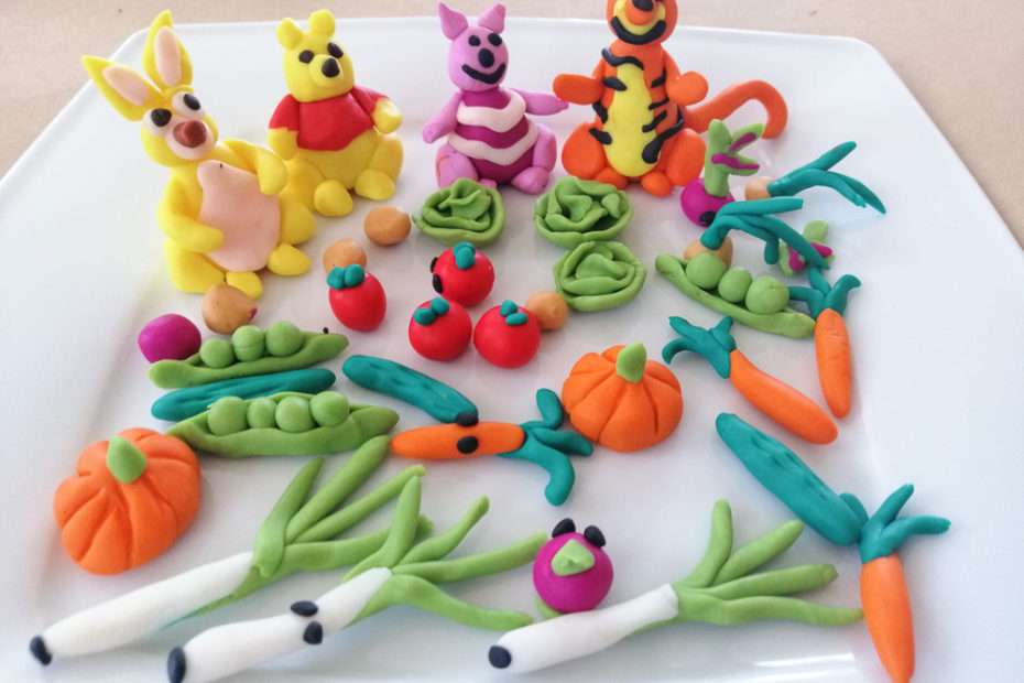 warzywa z ciasta plastycznego puzzle online