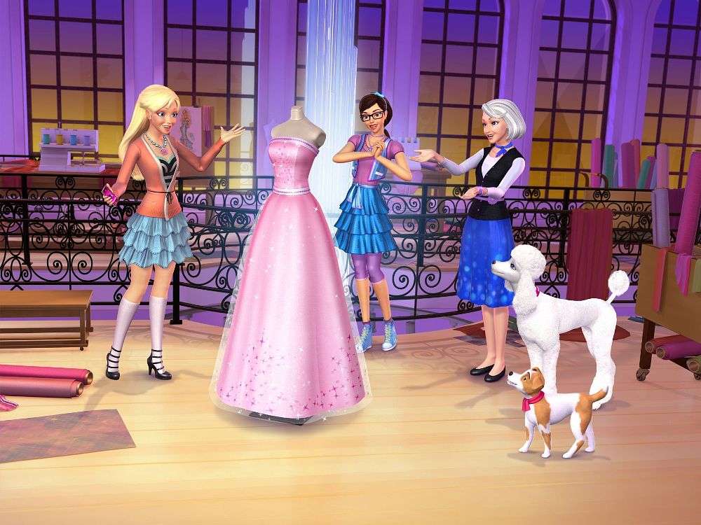 Barbie w świecie mody puzzle online