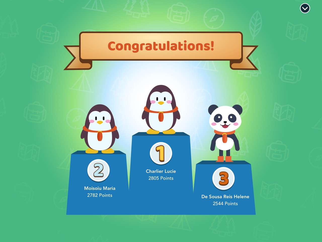 Pingwiny i panda puzzle online