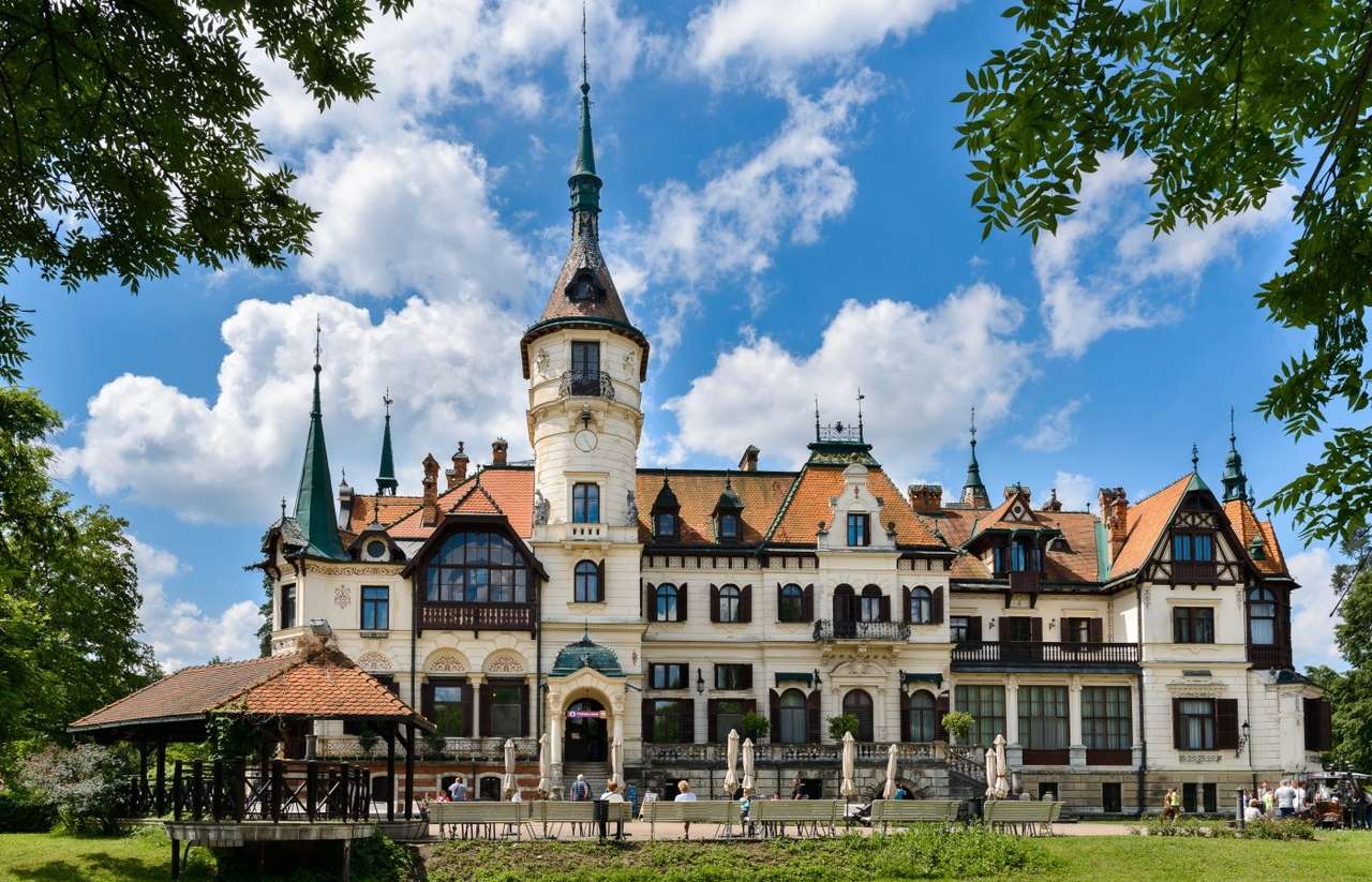 Castle Zlin Lesna Republika Czeska puzzle online