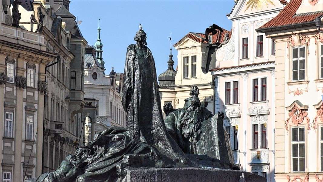 Praga Pomnik Jana Husa Republika Czeska puzzle online