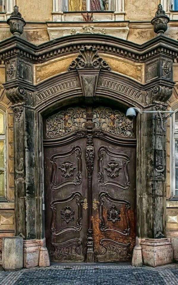 Praga historyczne drzwi Republika Czeska puzzle online