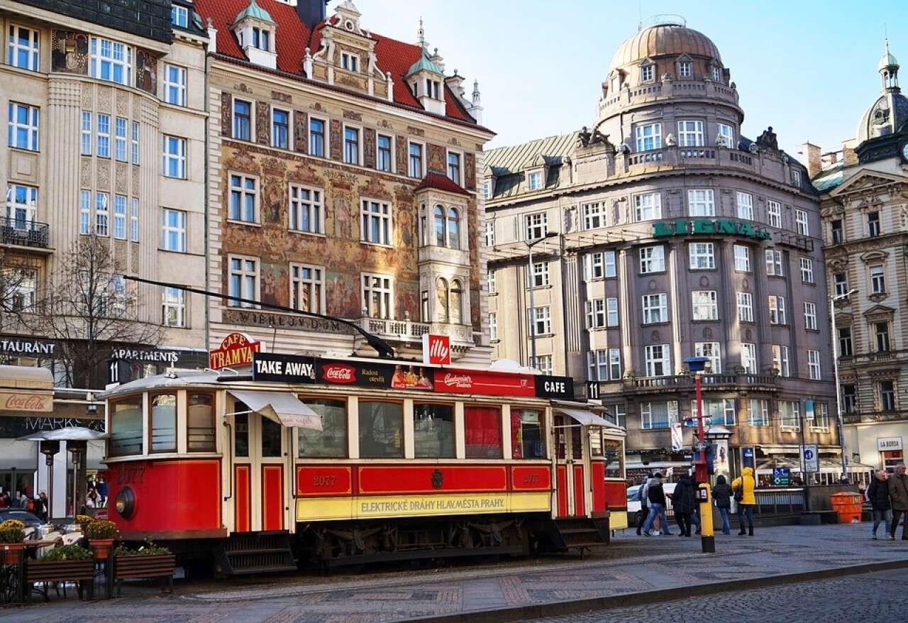 Praga centrum pociągu Republika Czeska puzzle online