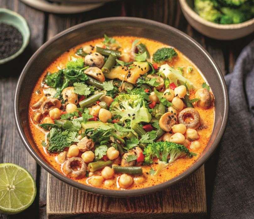 curry wegetariańskie z ciecierzycą puzzle online