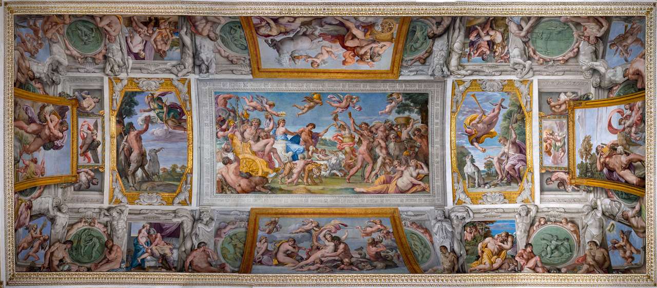 Triumf Bachusa i Ariadny Galeria Farnesea puzzle online