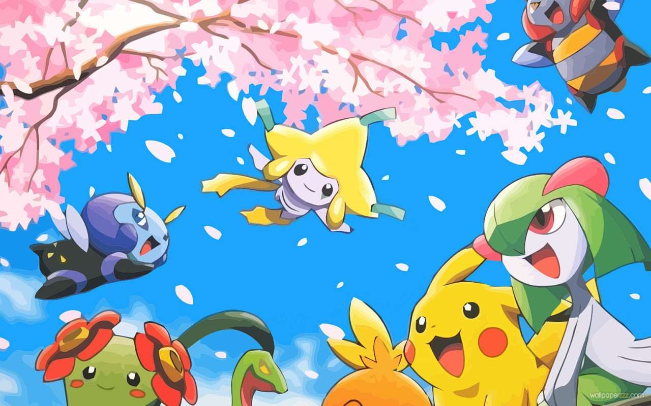 Pokemon cieszy się i śmieje puzzle online