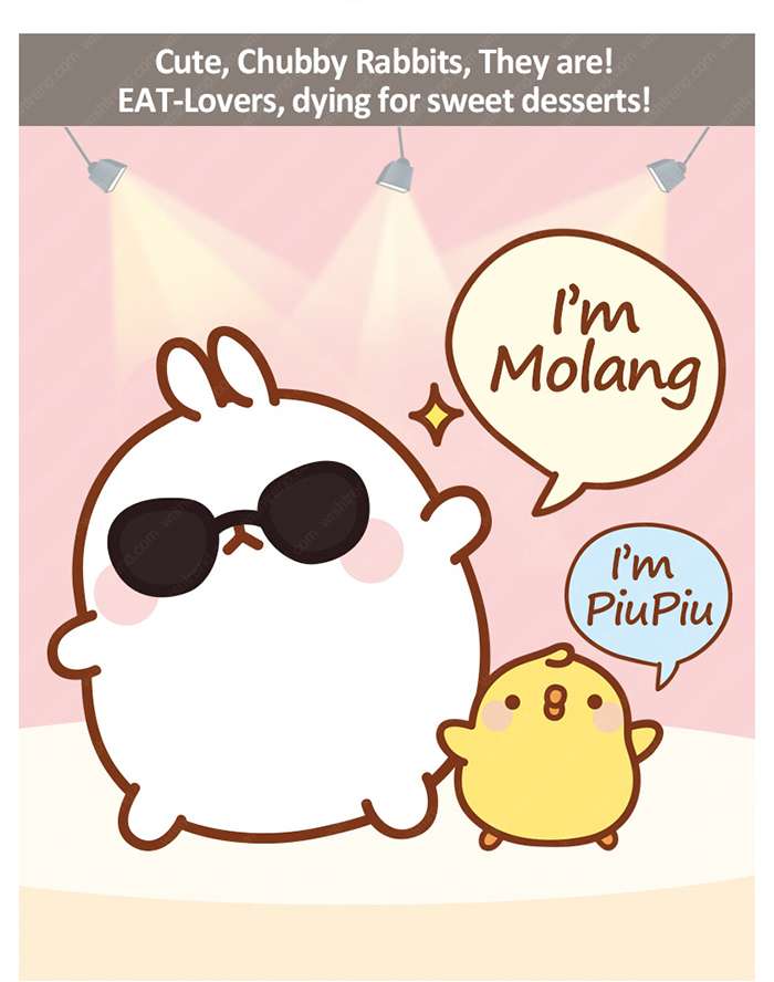 Jestem Molang. Jestem Piu - Piu. puzzle online
