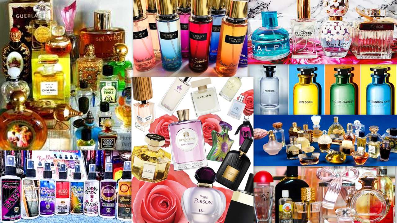 Perfumy-collage puzzle online