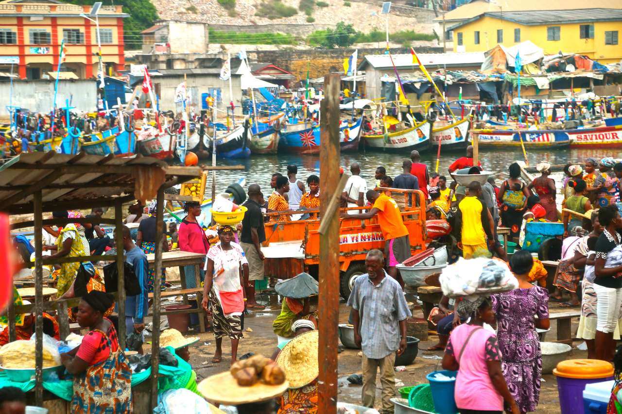 Targ rybny Elmina - GHANA puzzle online