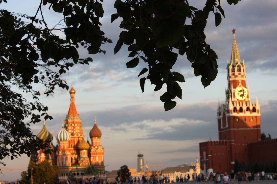 Een zonsondergang in Moskou puzzel