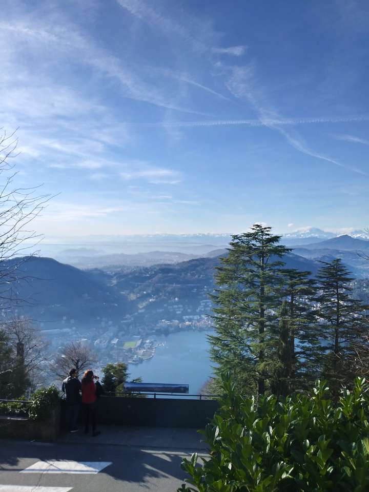 Lago di Como widziane z góry puzzle online