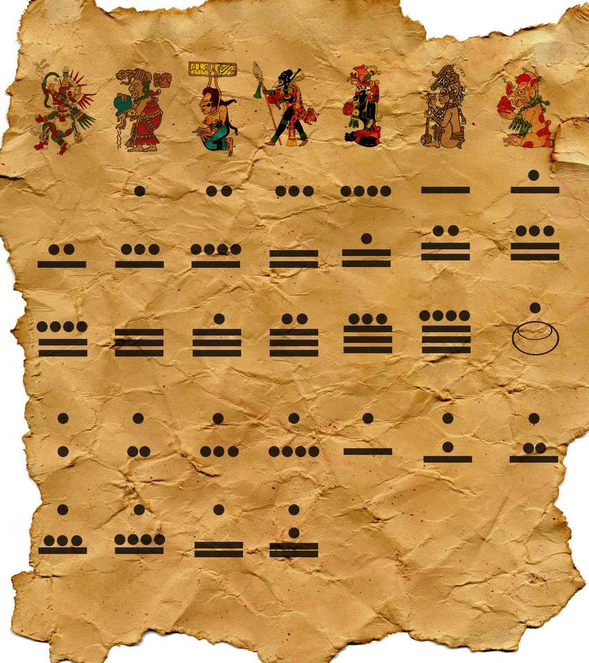 Numeracja Majów puzzle online