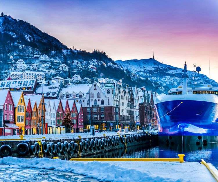 zima w norwegi puzzle online