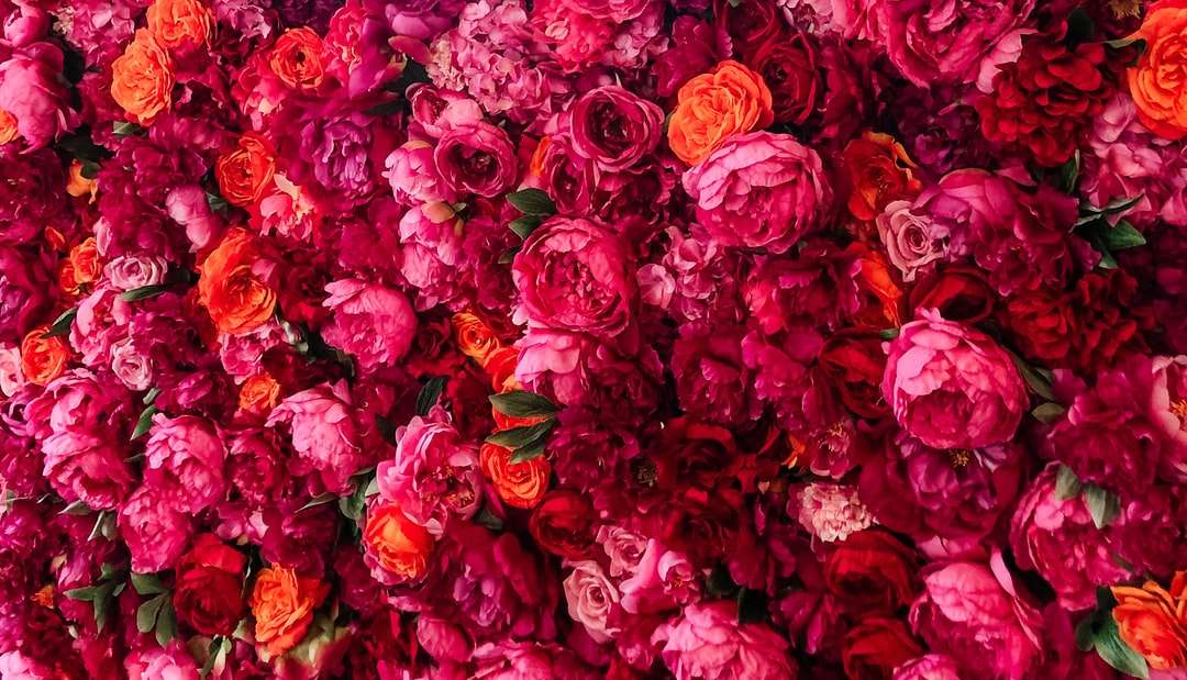 bukiet róż i czerwonych róż puzzle online
