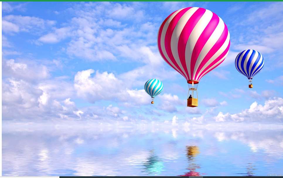 balony na ogrzane powietrze lecące nisko puzzle online