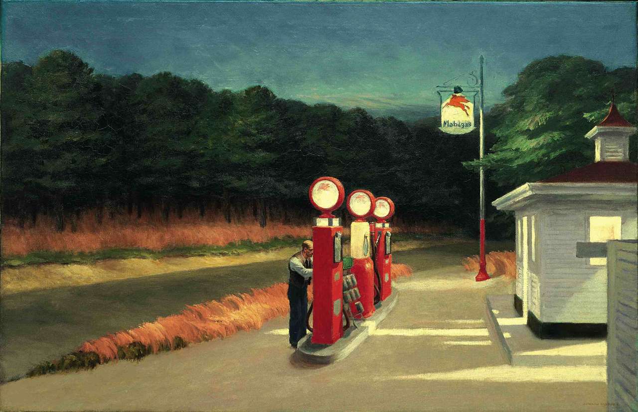 Gas, 1940, Edward Hopper puzzle online