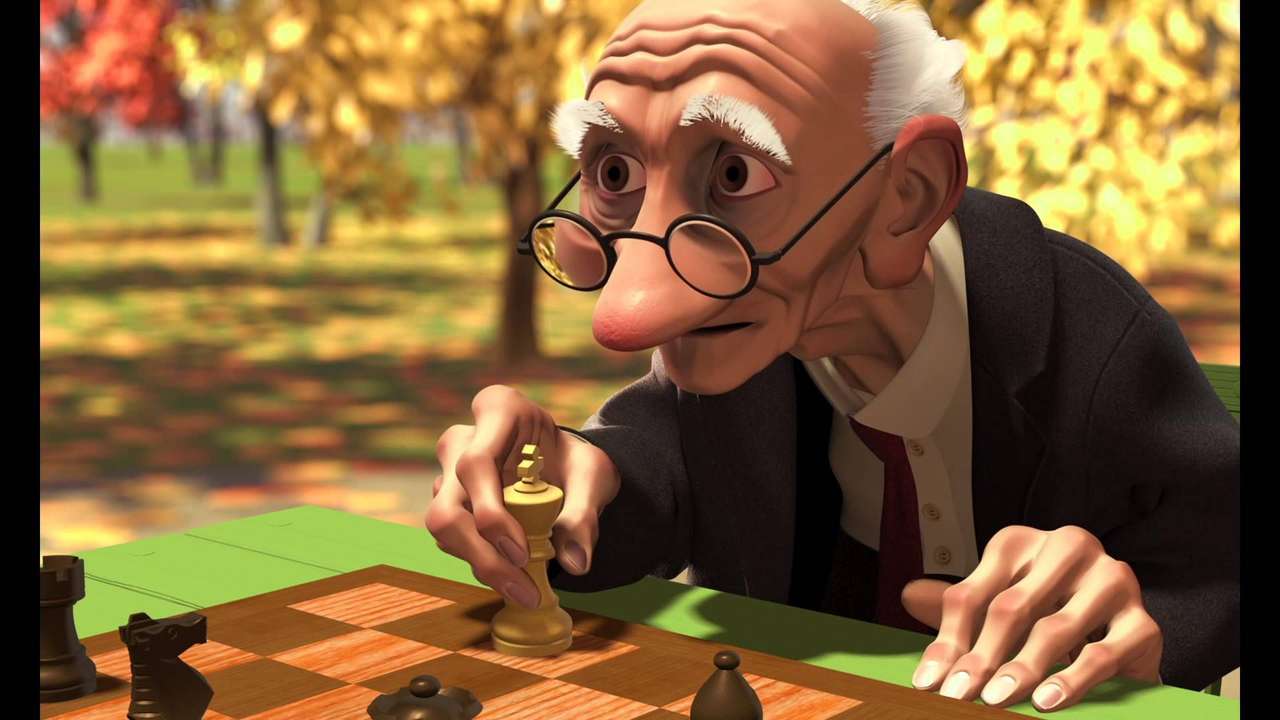 Krótkie szachy Disney puzzle online
