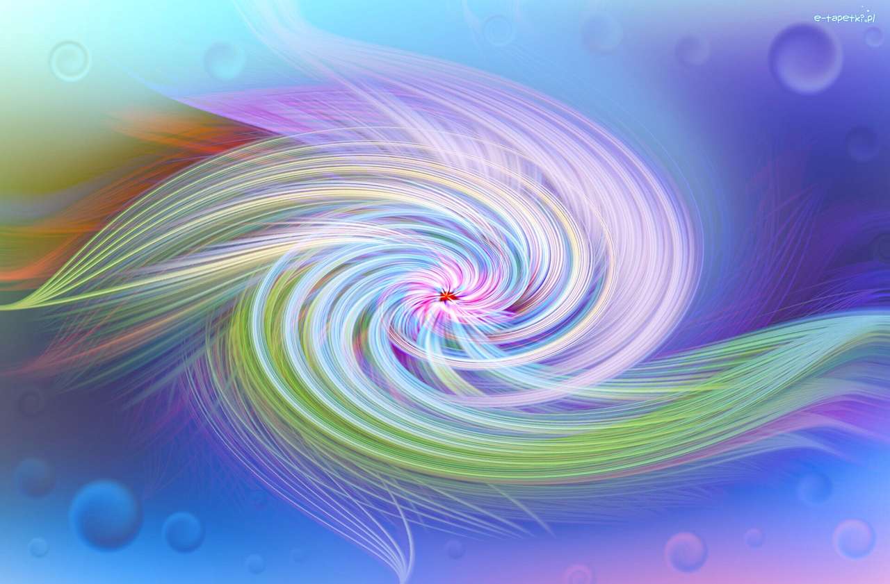 technique - spirale de couleur puzzle