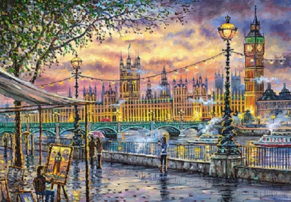 Malowany Londyn. puzzle online