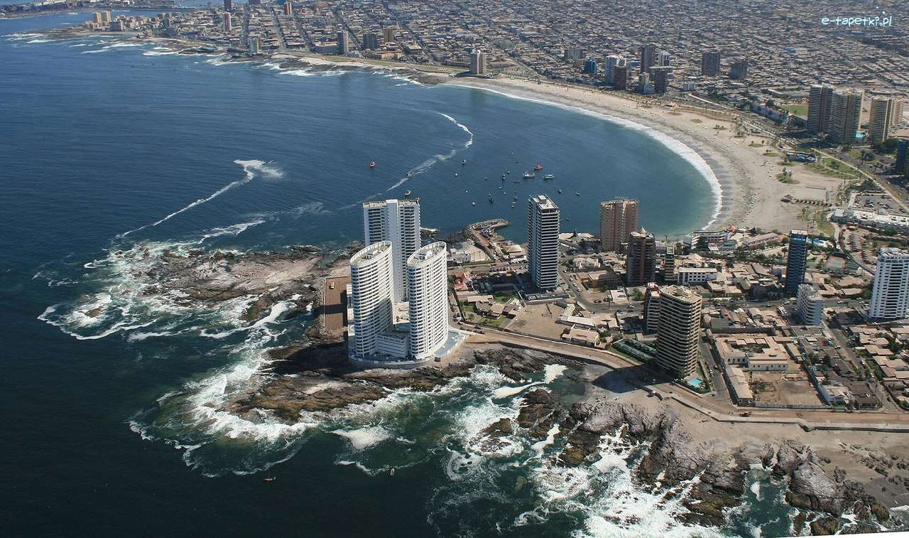 Cavancha, Chile, Plaża, Morze puzzle online