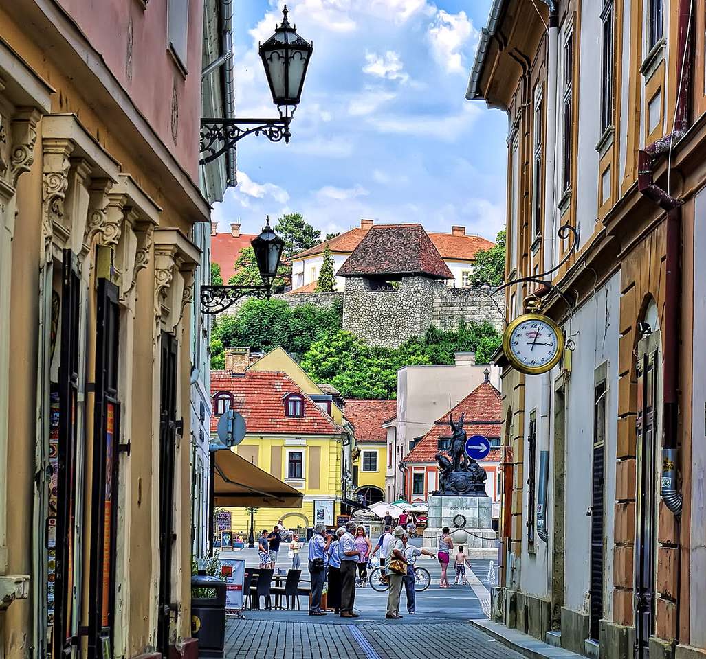 Miasto Eger na Węgrzech puzzle online