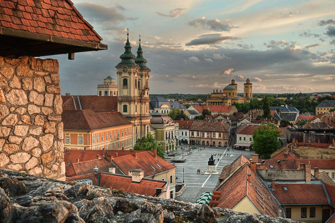 Eger Stadt in Ungarn Puzzle
