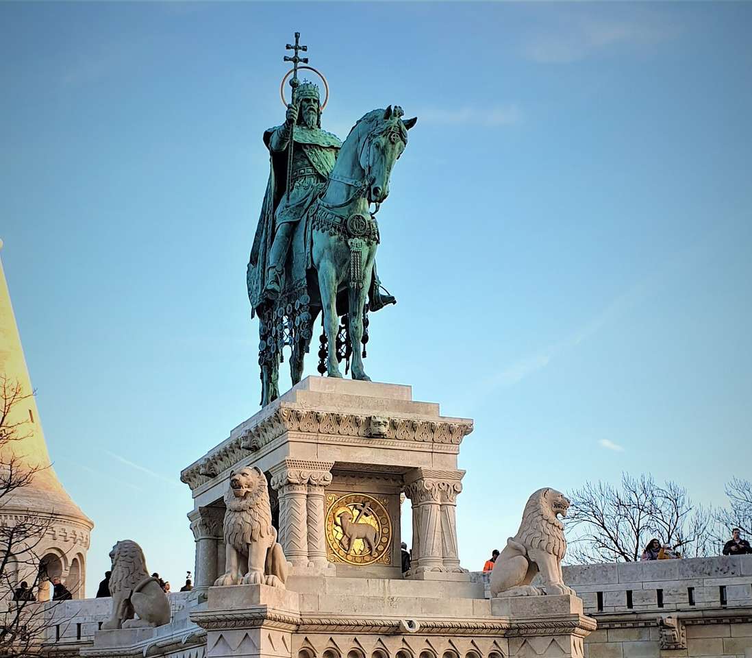 Szent István szobor Budapest Magyarország kirakós játék