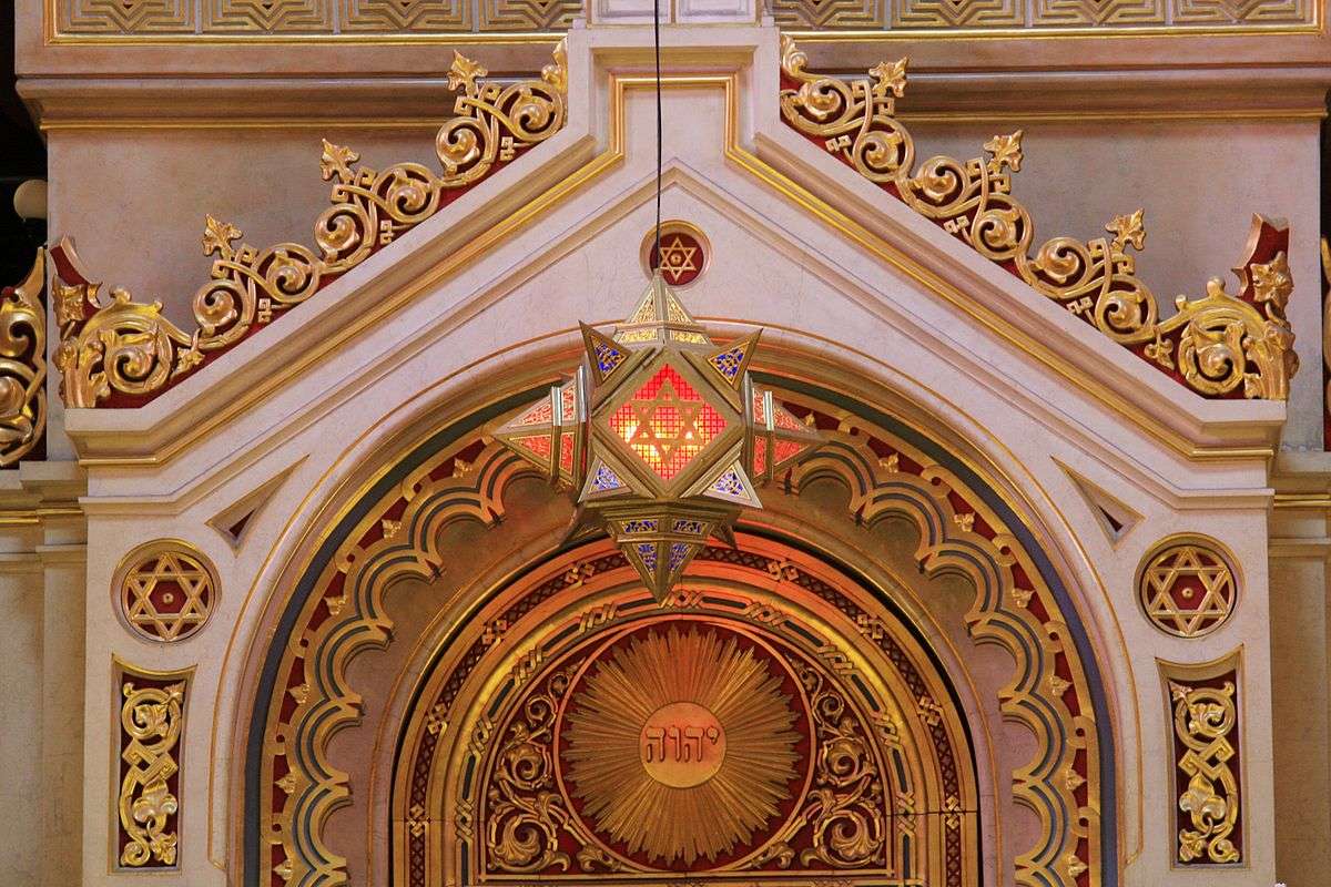 Budapeszt Synagoga Wnętrze Węgry puzzle online