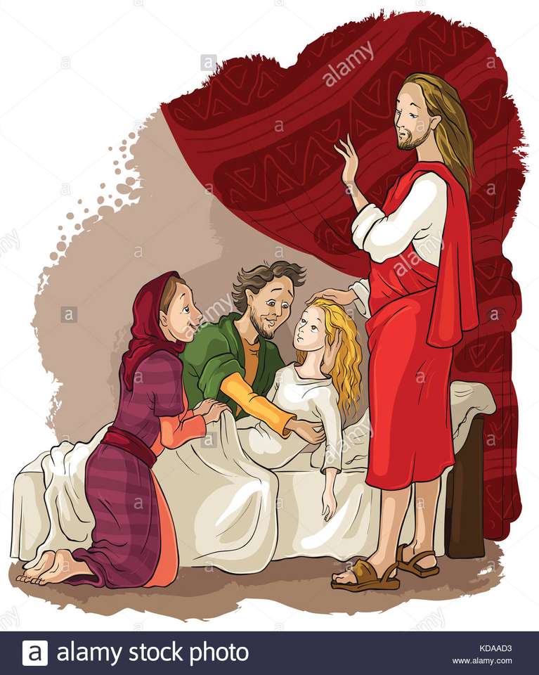 Jezus wskrzesza córkę Jaira puzzle online