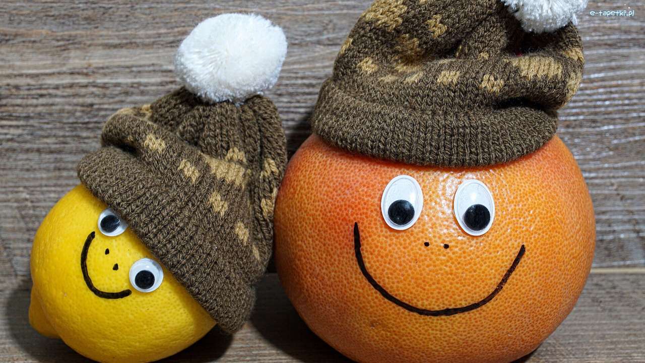 Pomarańcza, Cytryna- Uśmiechy puzzle online
