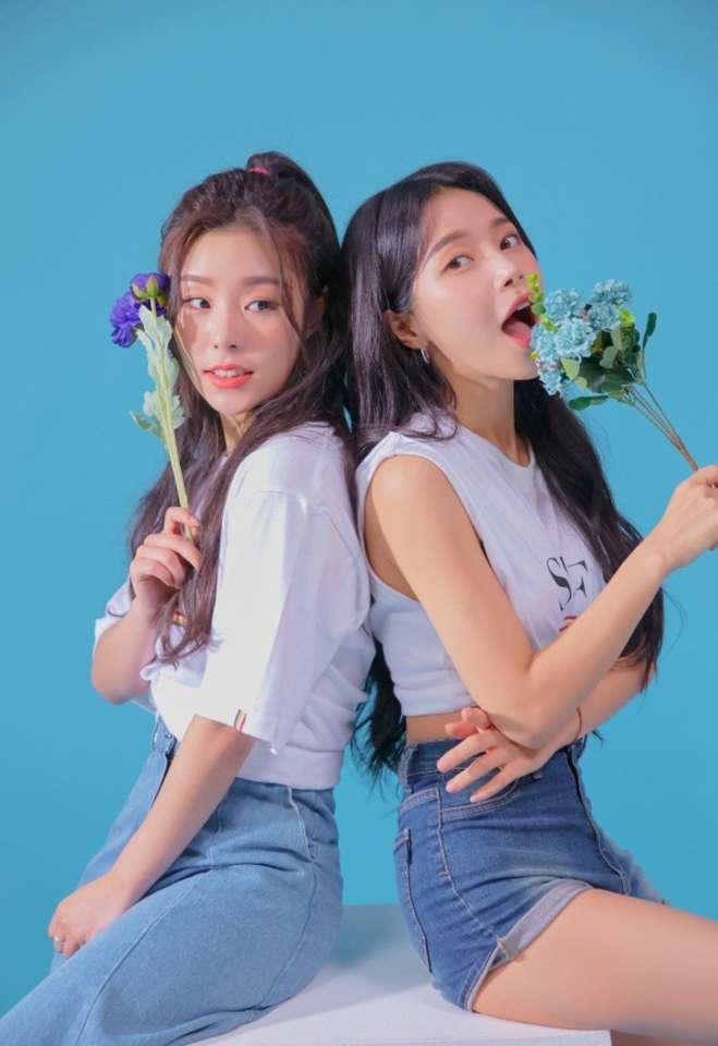Mamamoo Solar and Wheein puzzle online