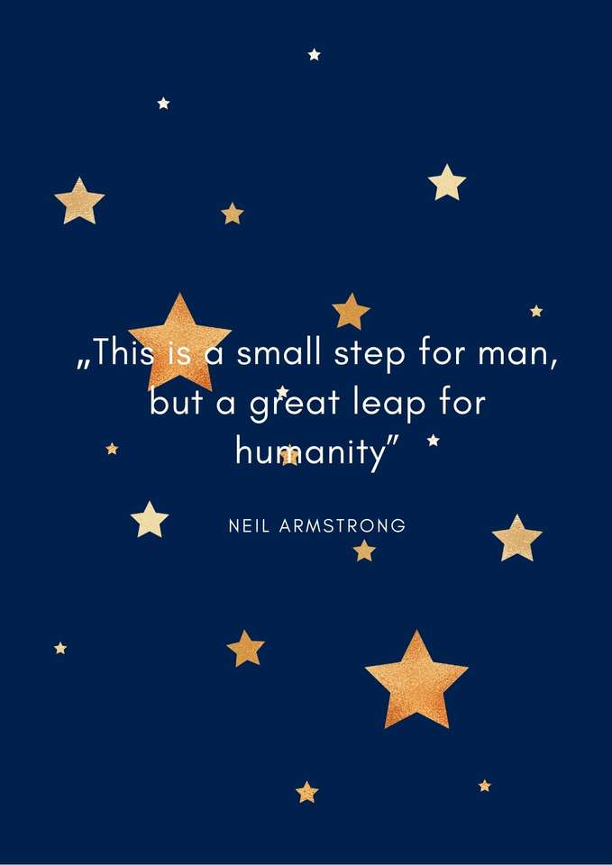 Neil Armstrong - „To mały krok dla człowieka...” puzzle online