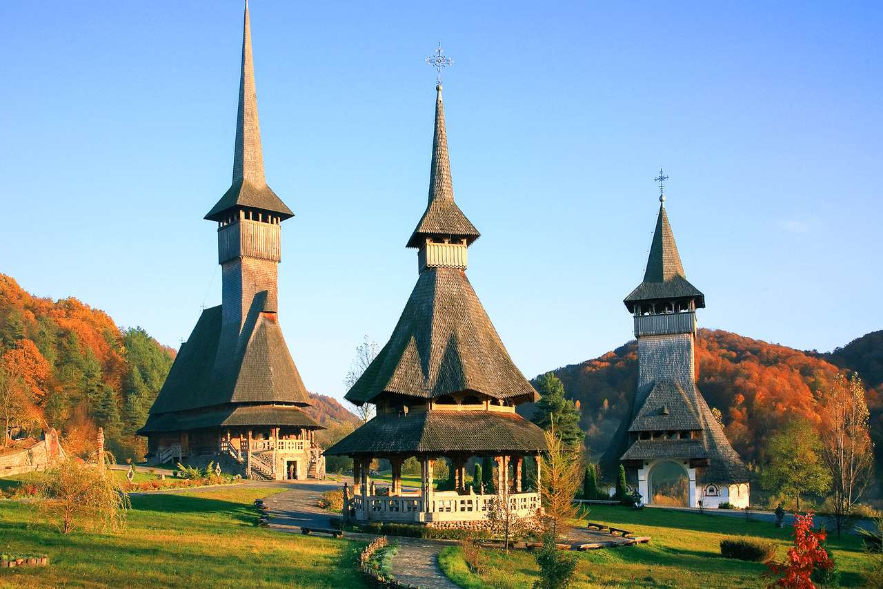 Drewniane kościoły w Maramures w Rumunii puzzle online