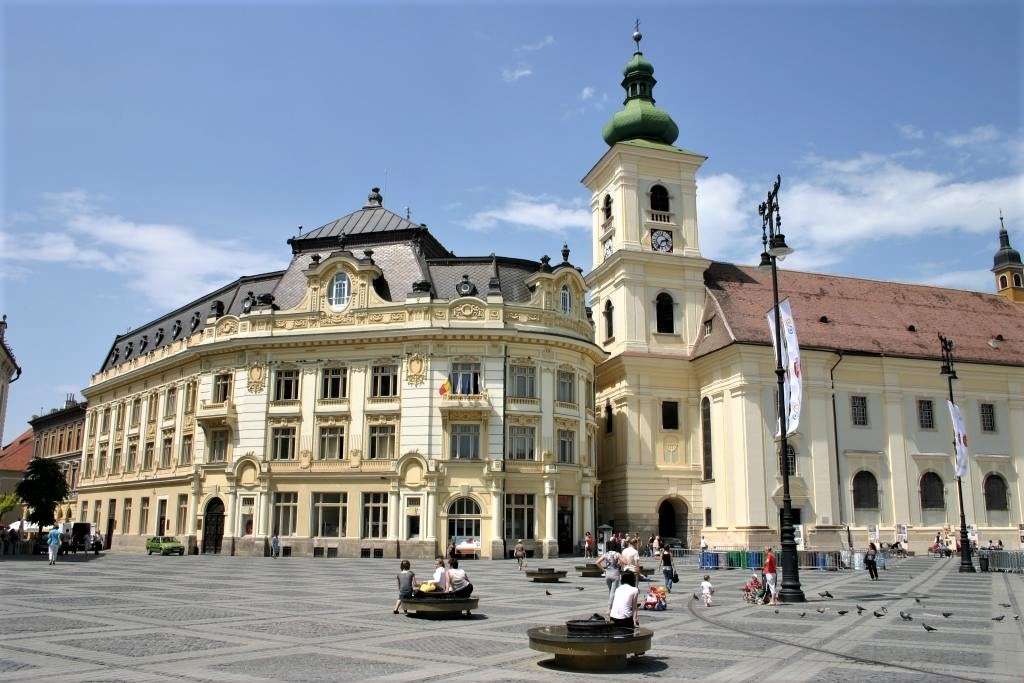 Miasto Sybin w Rumunii puzzle online