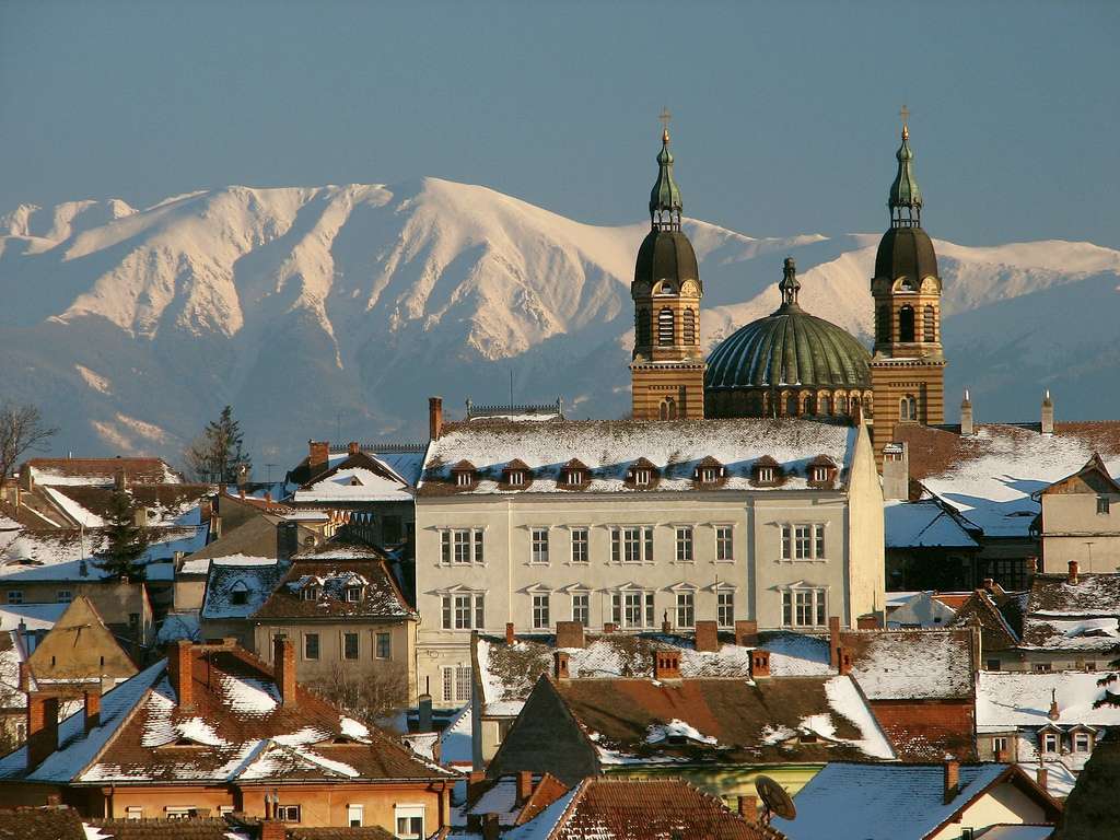 Miasto Sybin w Rumunii puzzle online
