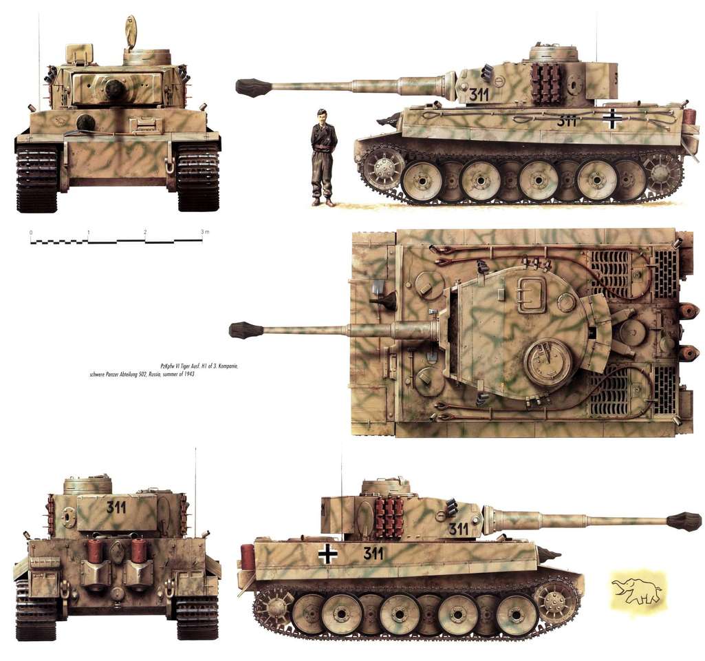 Czołg Tiger z II wojny światowej puzzle online