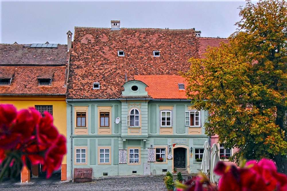 Miasto Sighisoara w Rumunii puzzle online