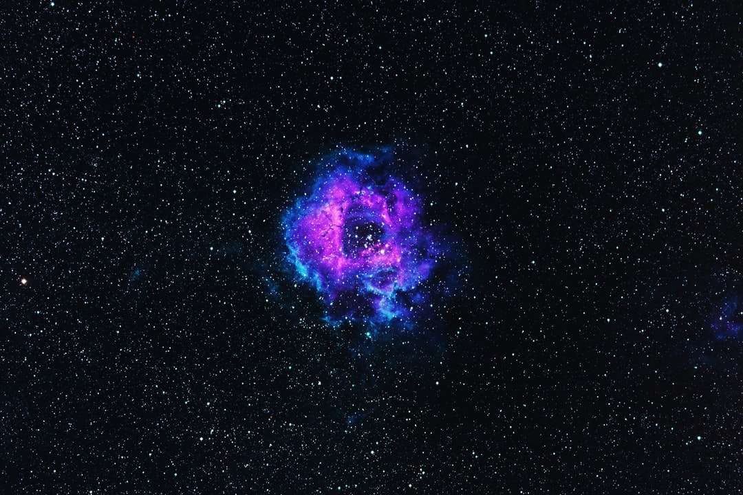 ilustracja galaktyki fioletowy i niebieski puzzle online